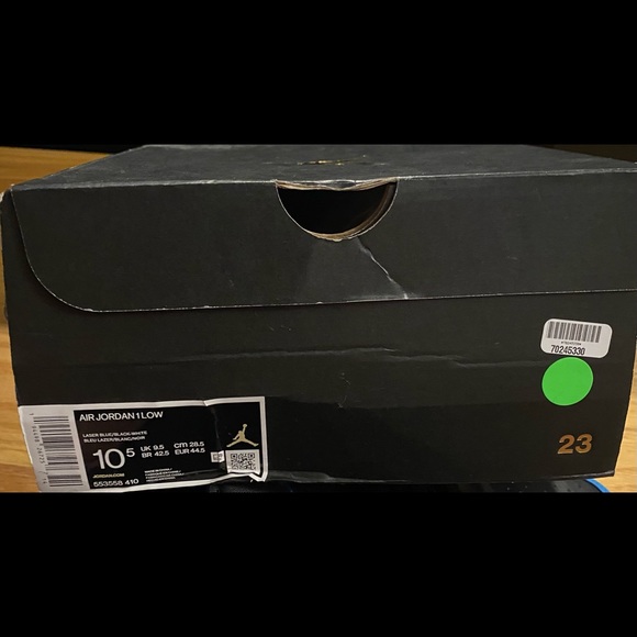 Air Jordan 1 Low Laser Blue - Picture 8 of 8